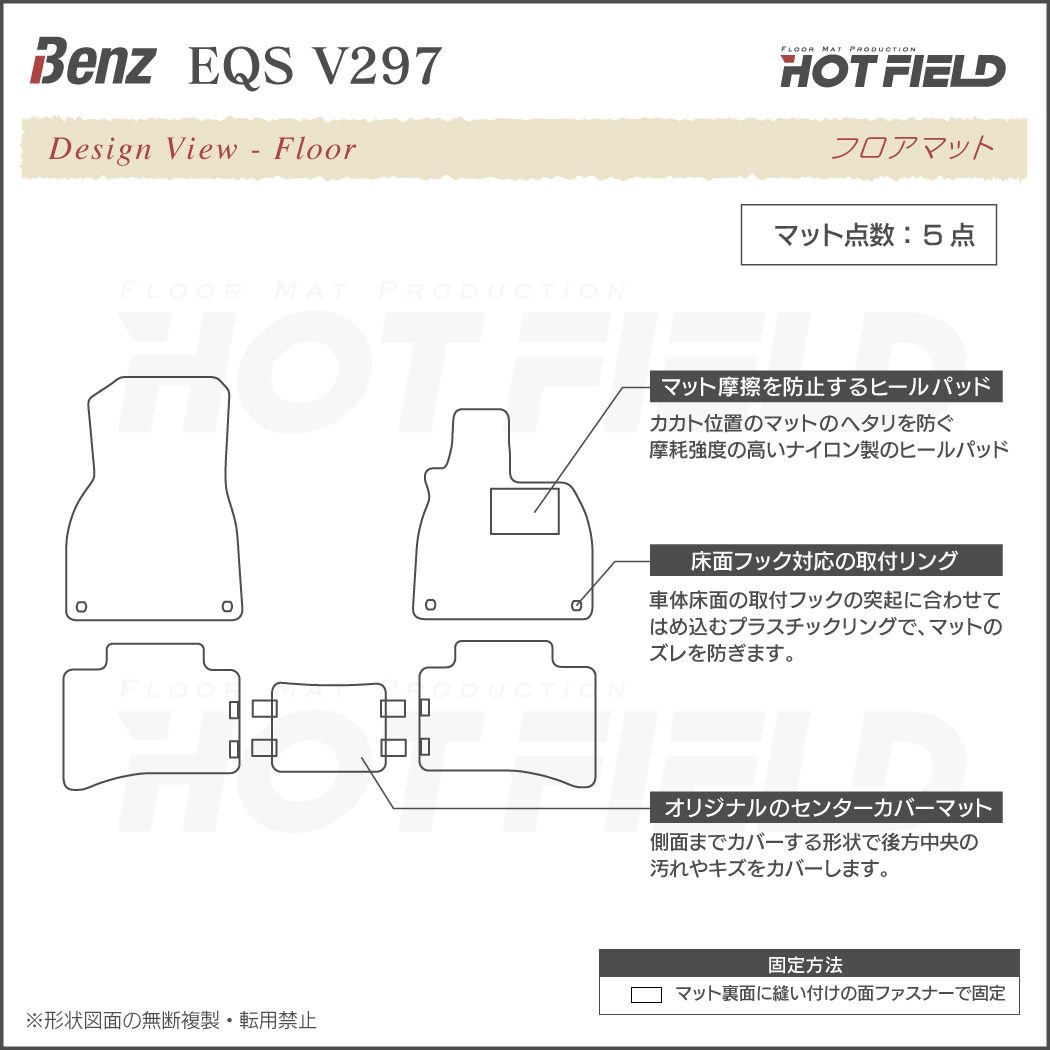 ベンツ 新型 EQS (V297) フロアマット ◇重厚Profound HOTFIELD