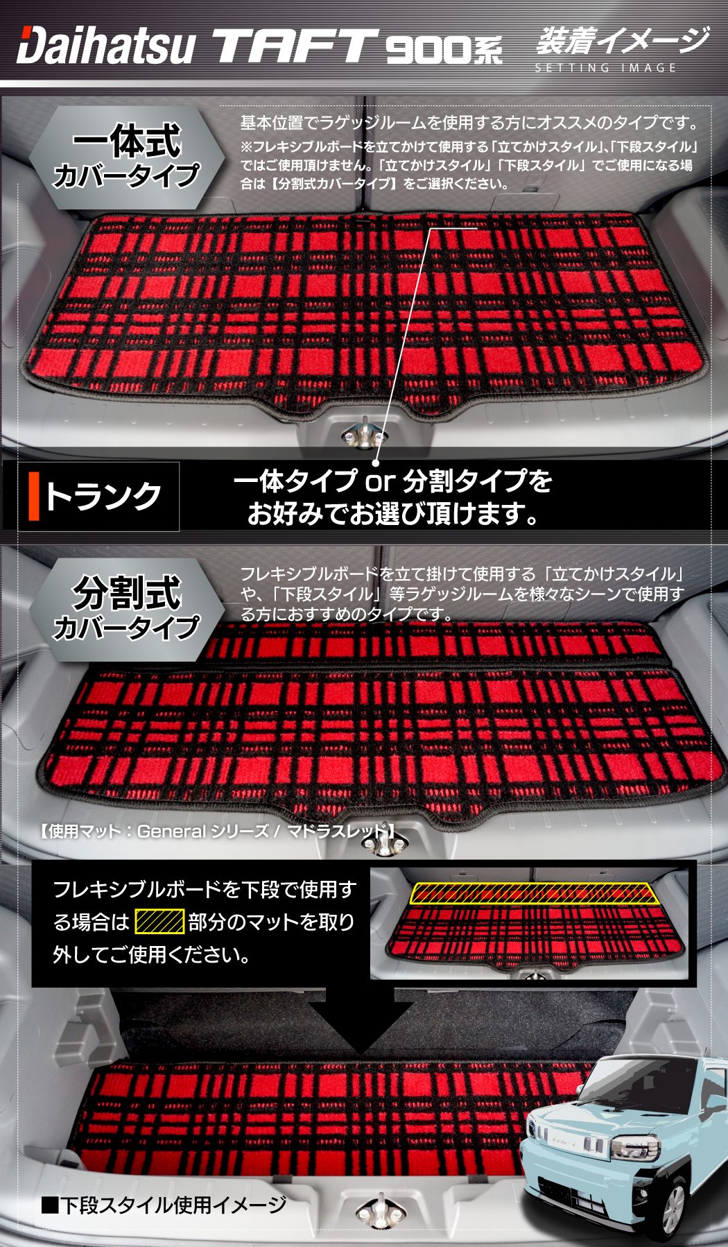 Amazon | Hotfield ダイハツ 互換品 新型 タフト 900系 フロア