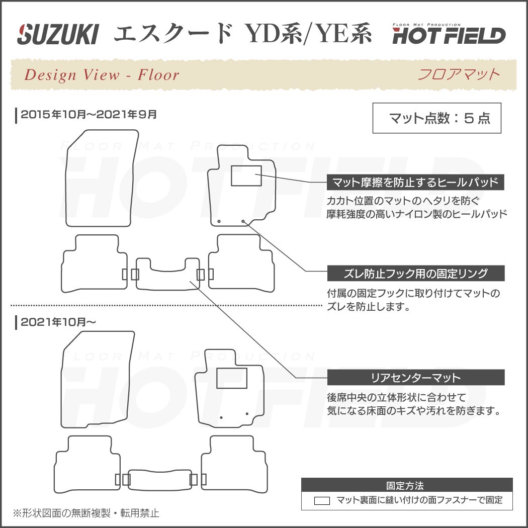 ショップ エスクード用マット