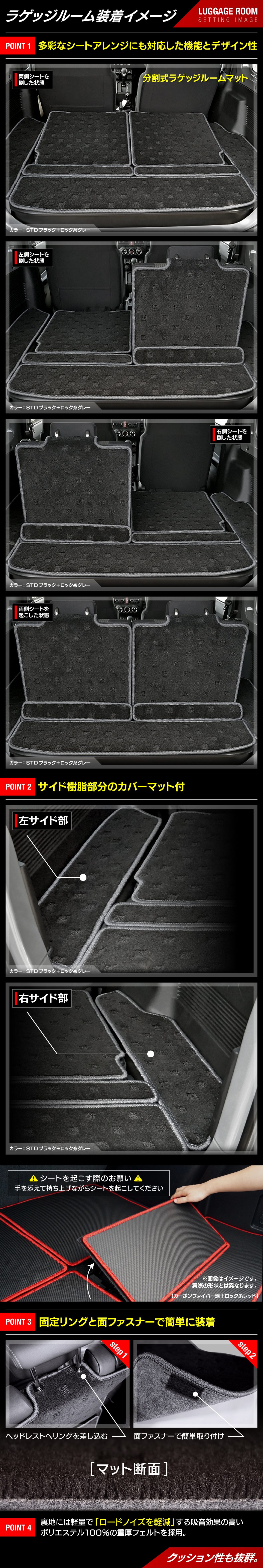 スズキ 新型 ジムニー ラゲッジルームマット ジムニーシエラ JB64W JB74W ◇ 送料無料 HOTFIELD -  フロアマット専門店HOTFIELD 公式サイト